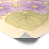 February Birthday Floral Inspirational Birth Month ポスター (角)