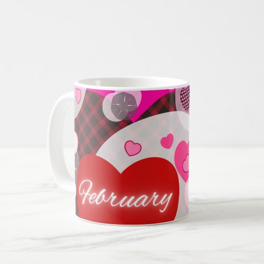 February Coffee Mug コーヒーマグカップ (正面左)