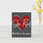 February Is Red Heart Health Heart Disease Awarene カード (黄色い花)