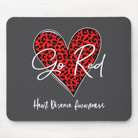 February Is Red Heart Health Heart Disease Awarene マウスパッド (正面)
