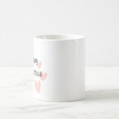 February Princess Mug – Gold Crown & Hearts Design コーヒーマグカップ (中央)