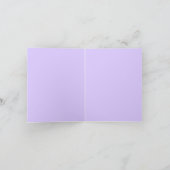 February Purple Agathina Emperor Butterfly Art カード (内部)