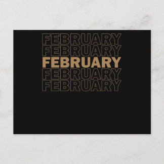 February Shadow Black History Month 案内ポストカード