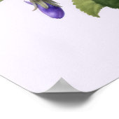 February Violet Flowers ポスター (角)