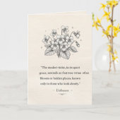 February's Violets カード (黄色い花)