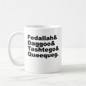 Fedallah Daggoo Tashtego Queequeg | Mobyディックの友達 コーヒーマグカップ (左)