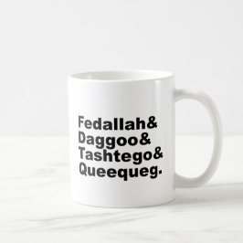 Fedallah Daggoo Tashtego Queequeg | Mobyディックの友達 コーヒーマグカップ