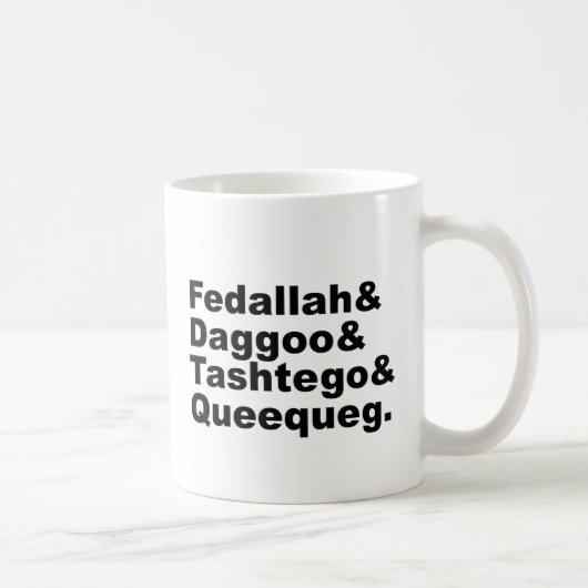 Fedallah Daggoo Tashtego Queequeg | Mobyディックの友達 コーヒーマグカップ (右)