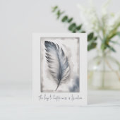 Feder Vogelfeder Freiheit Freedom Karte Postkarte ポストカード (スタンド正面)