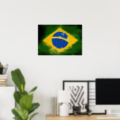 Federative Republic of Brazil flag ポスター (ホームオフィス)