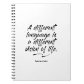 Federico Fellini言語引用文 – ノートブック (正面)