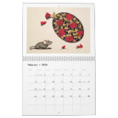 FedericoArts 2015の混合メディアのカレンダー カレンダー (2月 2026)