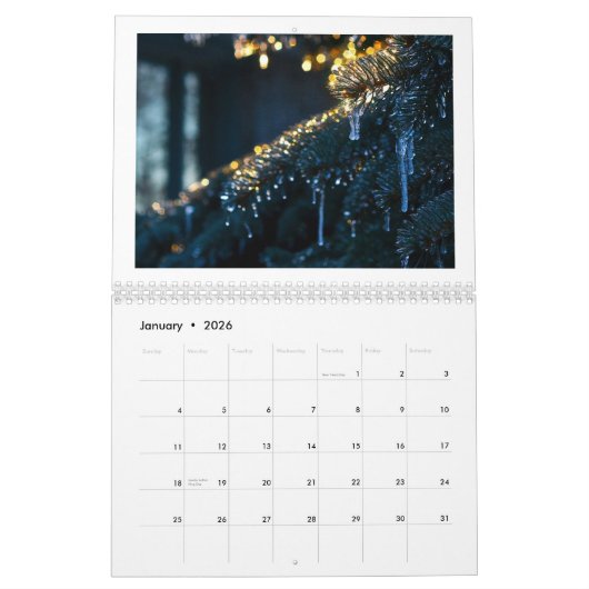 FedericoArts 2015の混合メディアのカレンダー カレンダー (1月 2026)