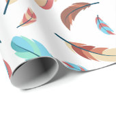 Federn-Muster ラッピングペーパー (ロールコーナー)