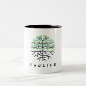 FedLIFE 11oz. ツートーンマグカップ (中央)