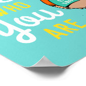 Fedora感動的のかわいい鳥：自分を守れ ポスター (角)