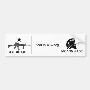 FedUpUSAはそれを取ります来ます バンパーステッカー