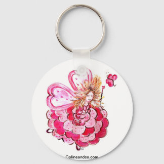Fée du coeur papillon Colineandco キーホルダー