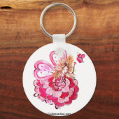 Fée du coeur papillon Colineandco キーホルダー (正面)