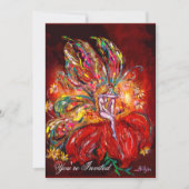 Fée rouge, jaune, verte 招待状 (正面)