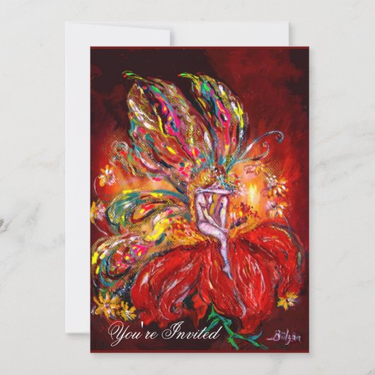 Fée rouge, jaune, verte 招待状 (正面)