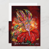 Fée rouge, jaune, verte 招待状 (正面/裏面)