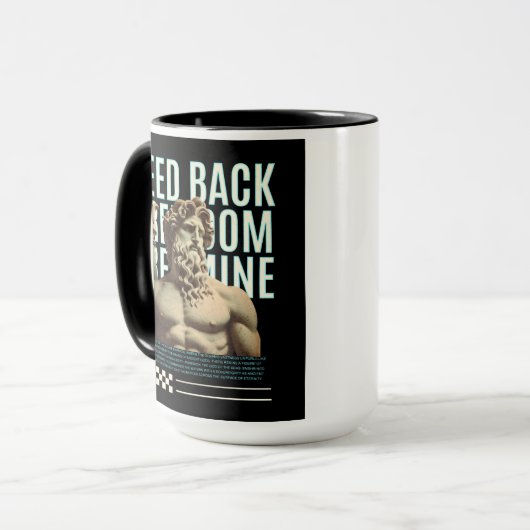  feed back free Dom sculpture mug マグカップ (正面左)