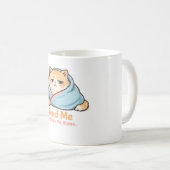 Feed Me and Leave Me Alone Funny Sleepy Cat コーヒーマグカップ (正面右)