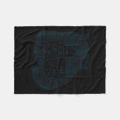 Feed Me And Tell Me I'm Pretty Brown Bear  フリースブランケット (正面(横))