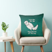 Feed Me, Pet Me Cat Throw Pillow  クッション (椅子)
