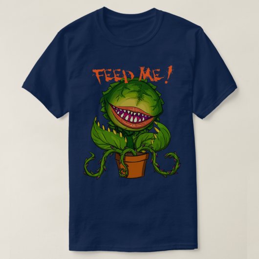 Feed me Seymour  Tシャツ (デザイン正面)