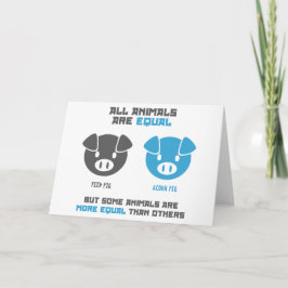 Feed Pig, Acorn  カード