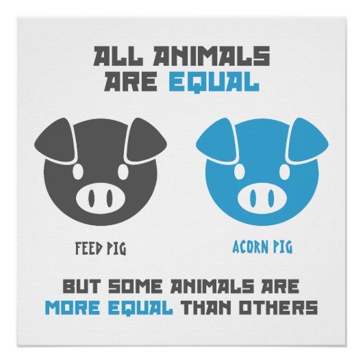 Feed Pig, Acorn  ポスター (正面)