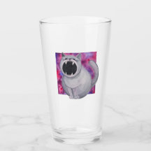Feed the Black Hole Cat glass