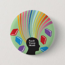 Feed Your Head with Books Fun Retro
