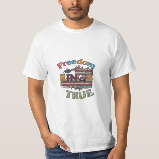 Feeddomリングや輪True Tシャツ (正面)
