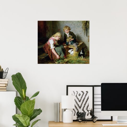 Feeding the Rabbits ポスター (ホームオフィス)