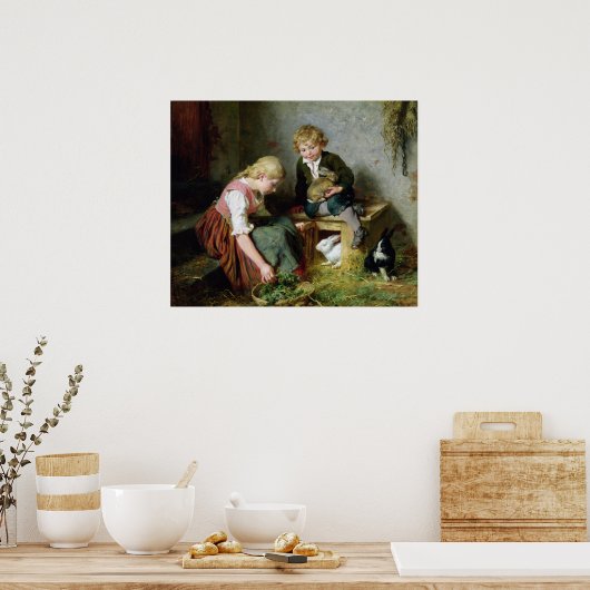 Feeding the Rabbits ポスター (キッチン)