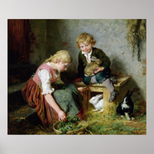 Feeding the Rabbits ポスター
