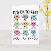 Feel All The Feels School Counselor Valentine Ment カード (黄色い花)