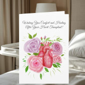 Feel Better After Heart Transplant Heart Roses カード