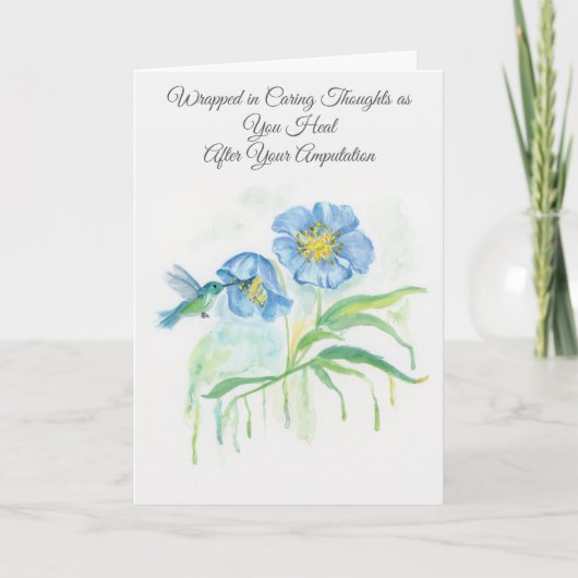 Feel Better From Amputation Poppy, Hummingbird カード (正面)