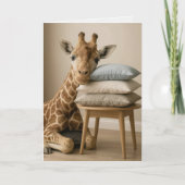 Feel Better Tired Giraffe カード (正面)