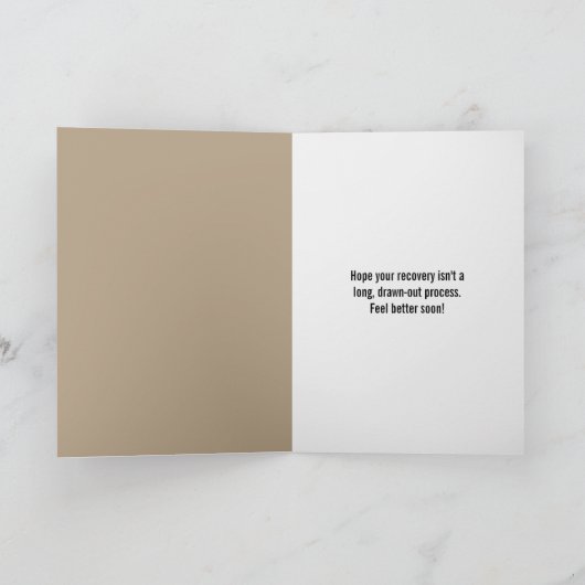 Feel Better Tired Giraffe カード (内部)