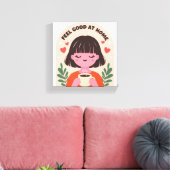 feel good at home wall print art キャンバスプリント (インサイチュ (リビング))