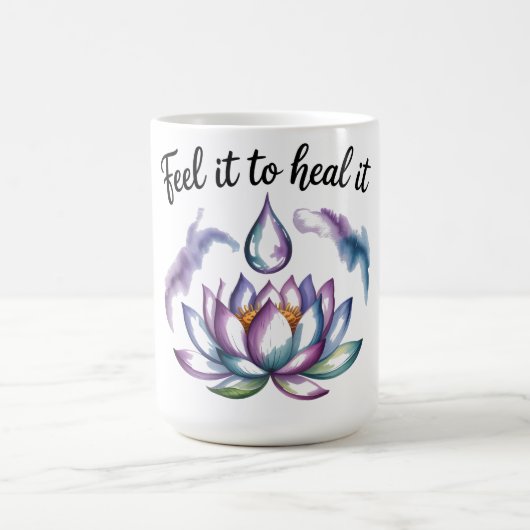 Feel It to Heal It Blooming Waterdrop Mug コーヒーマグカップ (中央)