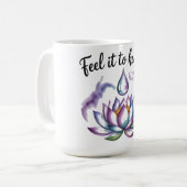 Feel It to Heal It Blooming Waterdrop Mug コーヒーマグカップ (正面左)