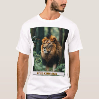 feel like king lion embossed t shirt tシャツ