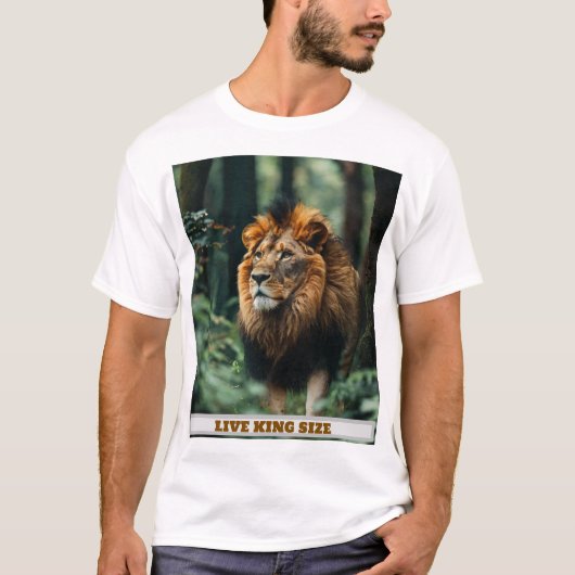 feel like king lion embossed t shirt tシャツ (正面)