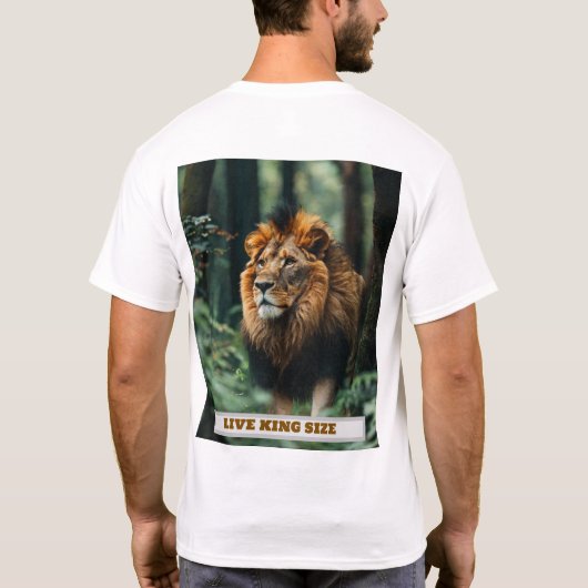 feel like king lion embossed t shirt tシャツ (裏面)